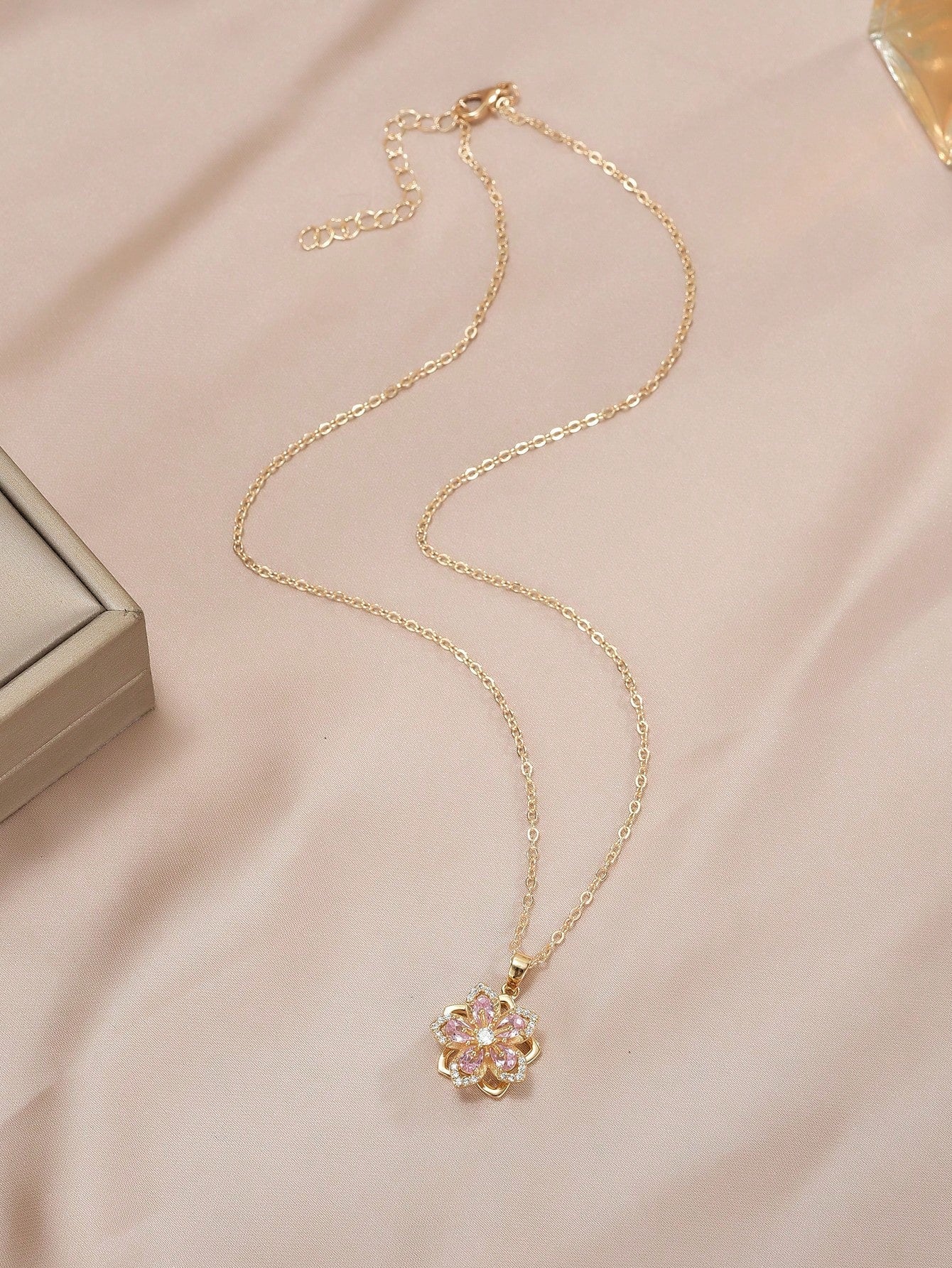 Women’s Plum Blossom CZ Necklace