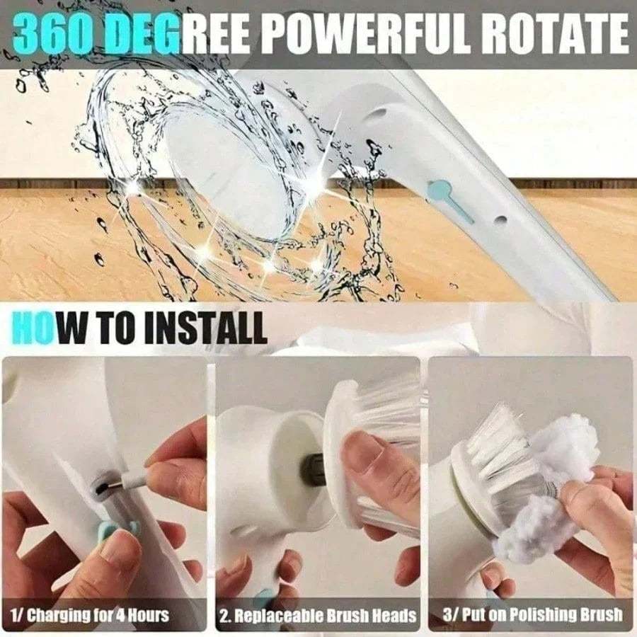 Electric Home Cleaning Brush
