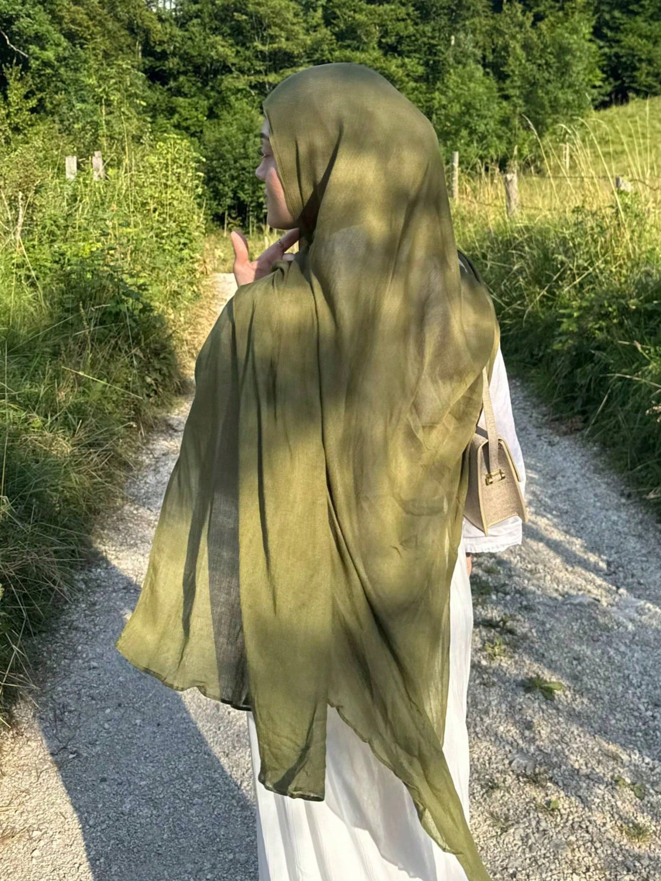 Solid Color Arabic Shawl Scarf