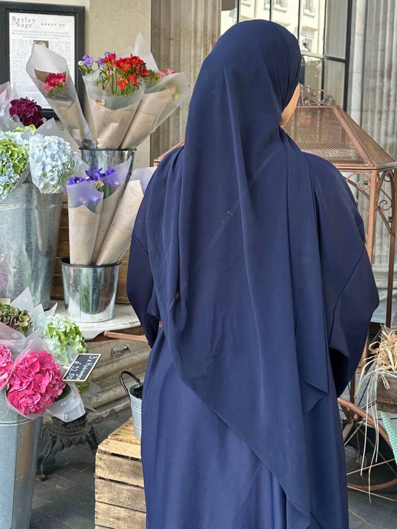 Plain Chiffon Pearl Hijab Scarf