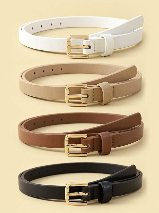 4PCS Minimalist Fashion Belt Set