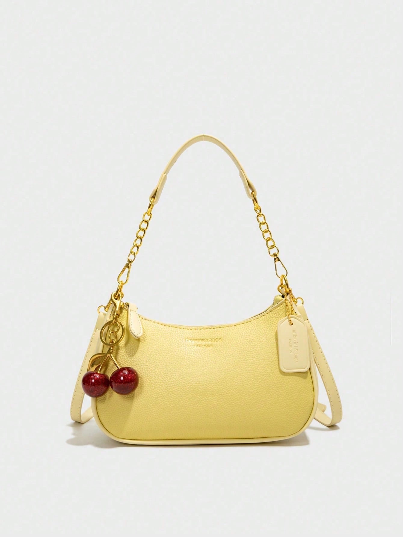 Classic Letter Pattern Shoulder Bag