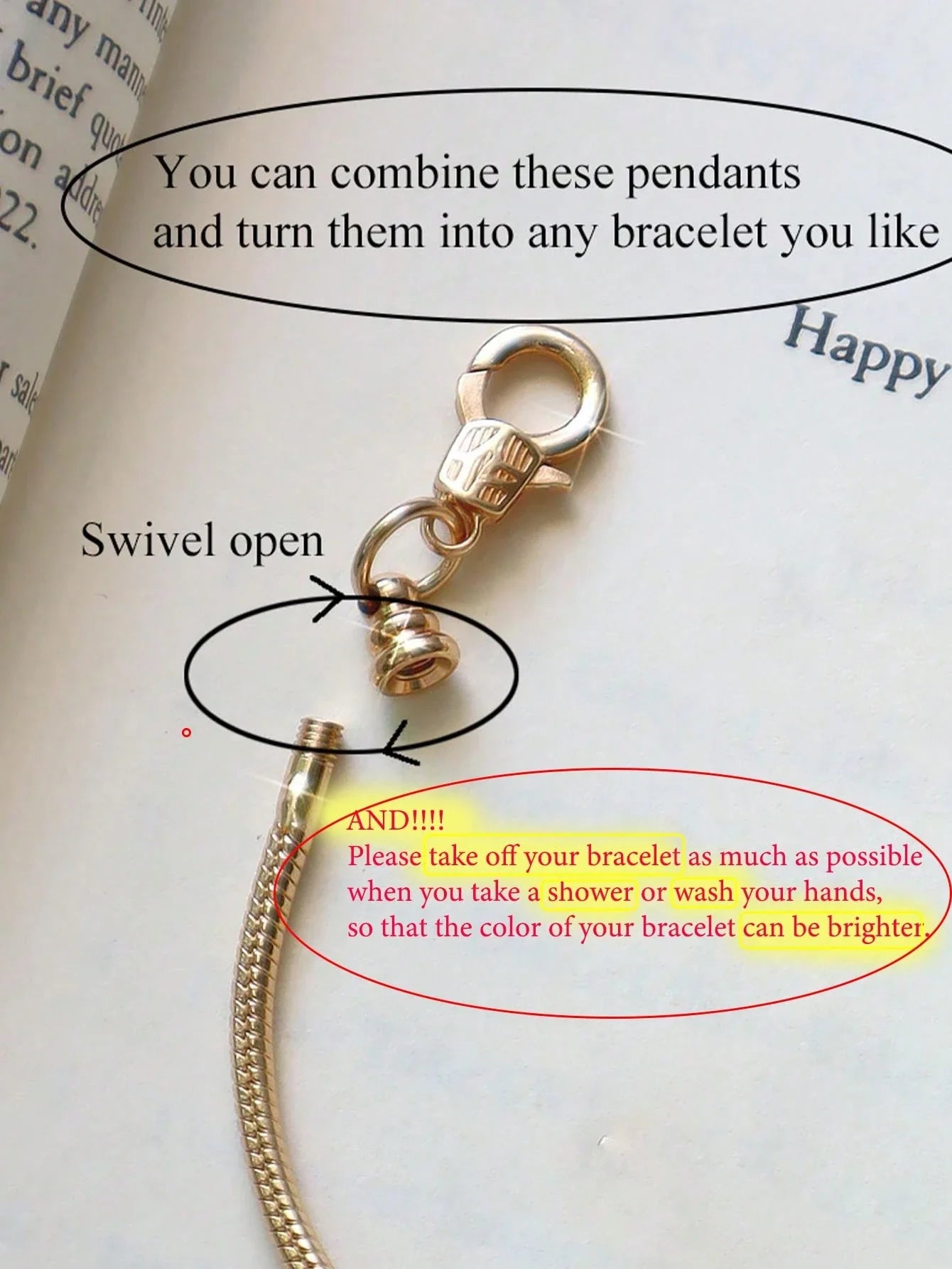 Women’s Charm Bracelet Set 4pcs