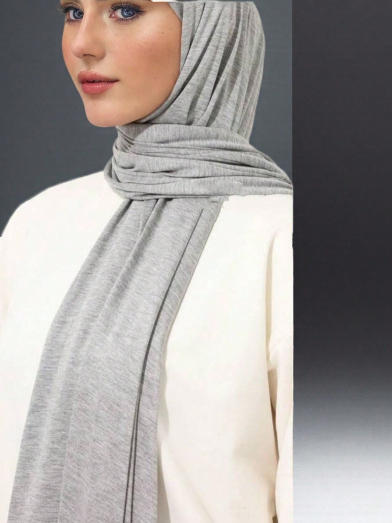 Plus Size Knitted Headscarf Shawl