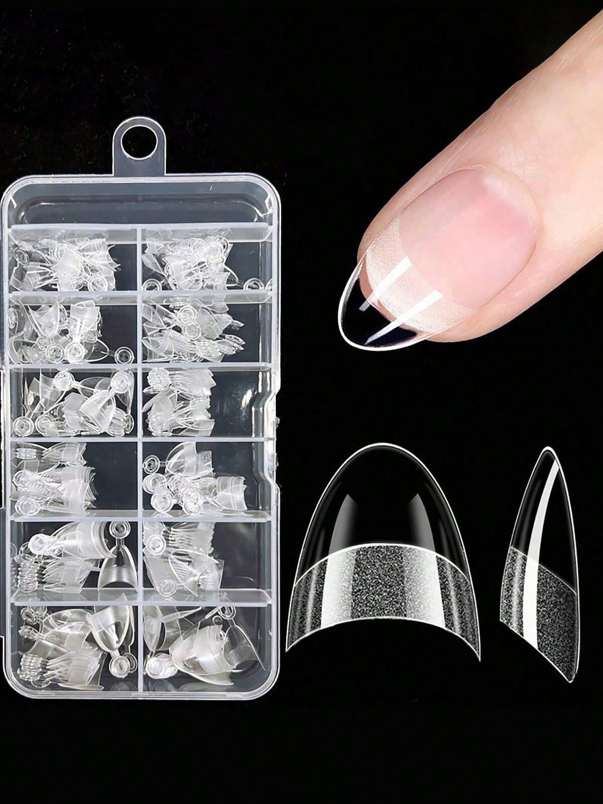 240pcs Almond Shaped False Nails