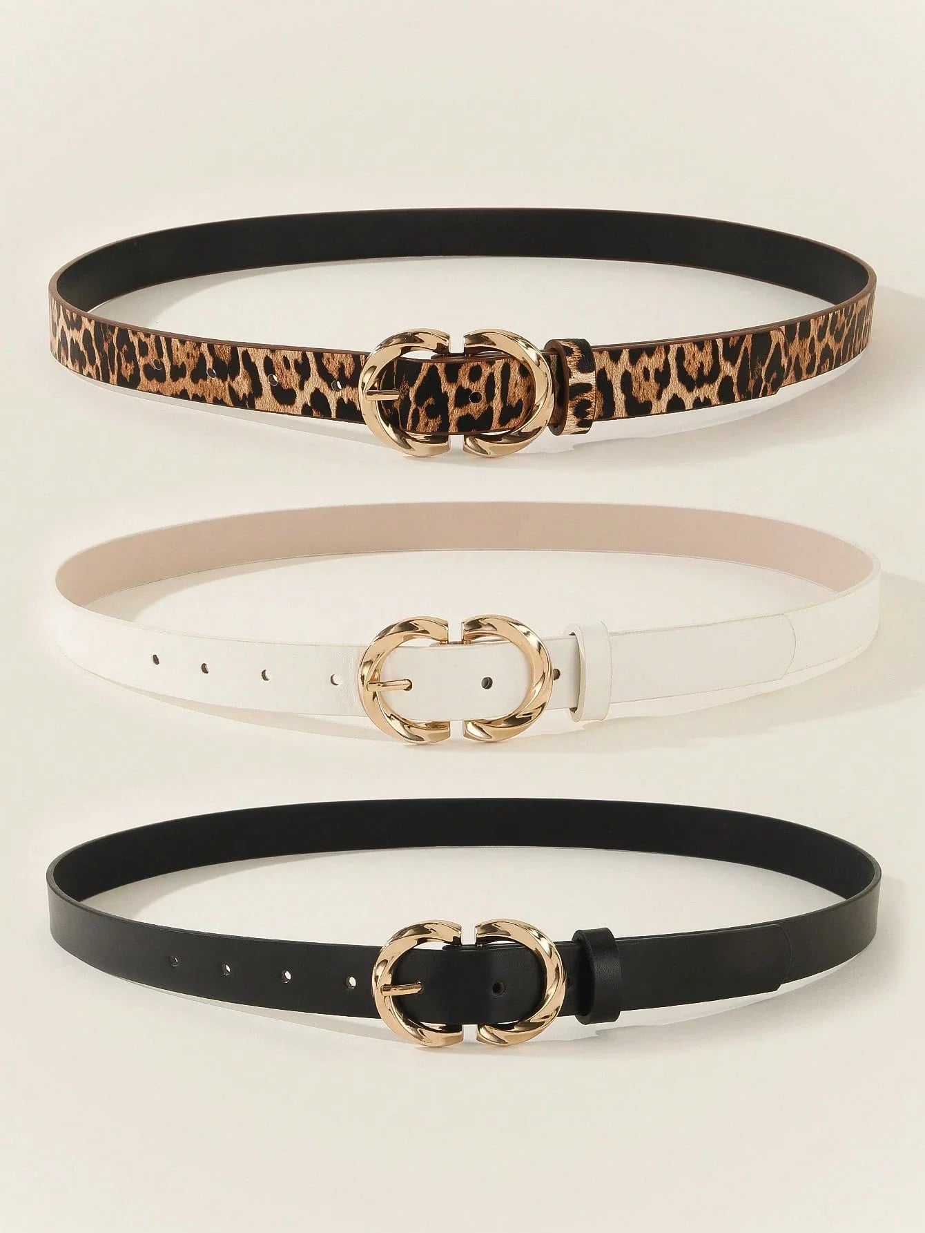 Women's Double-Layer Buckle Belts