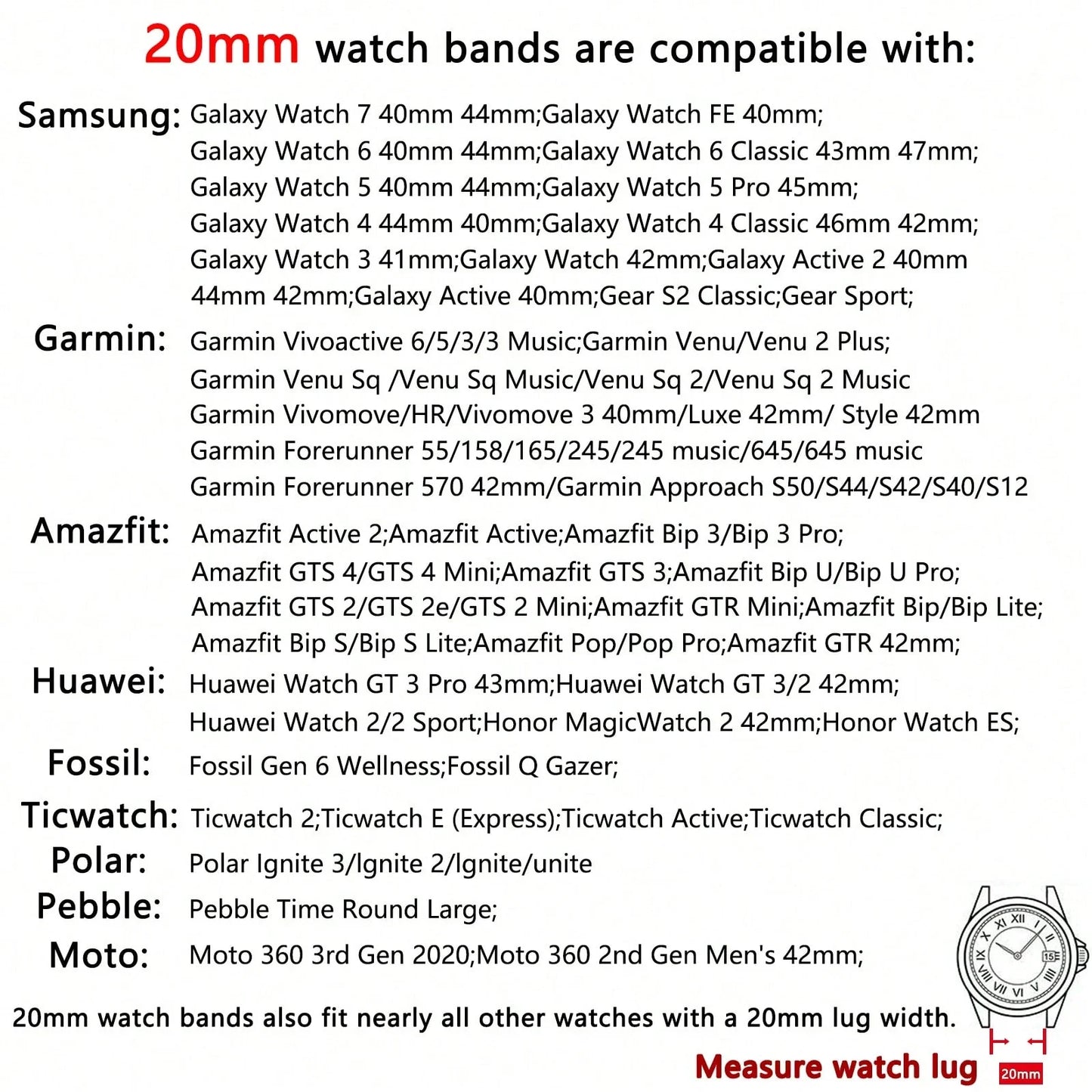 Silicone Replacement Watch Band