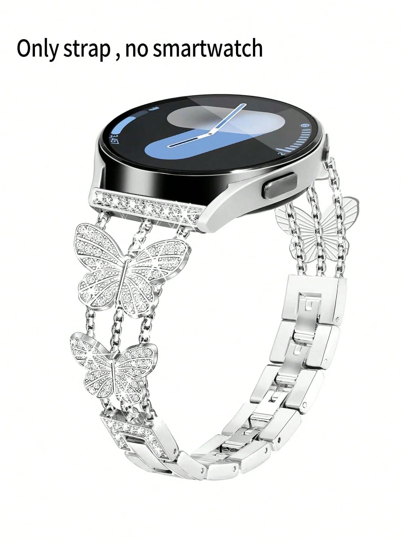 Silver Butterfly Smartwatch Band