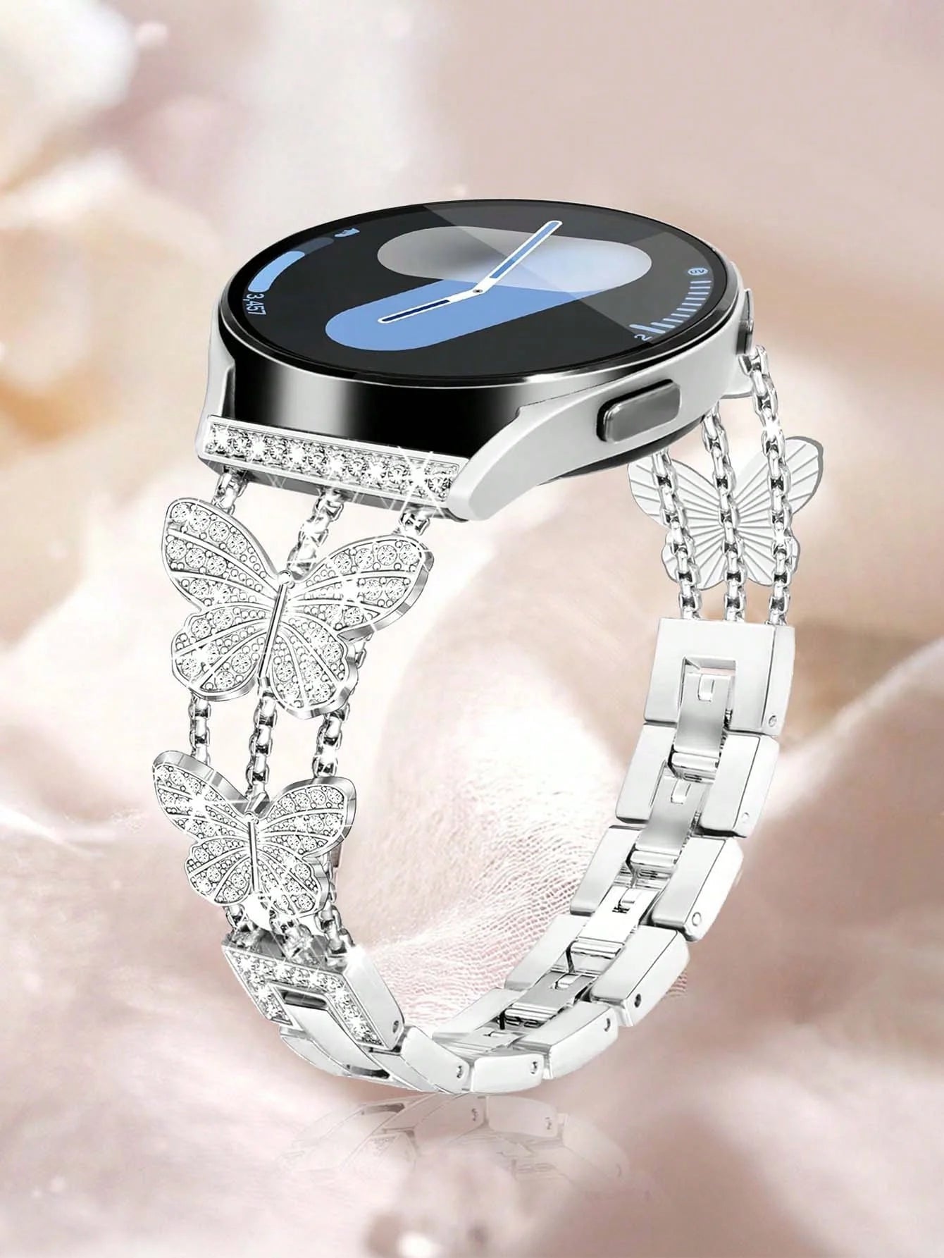 Silver Butterfly Smartwatch Band