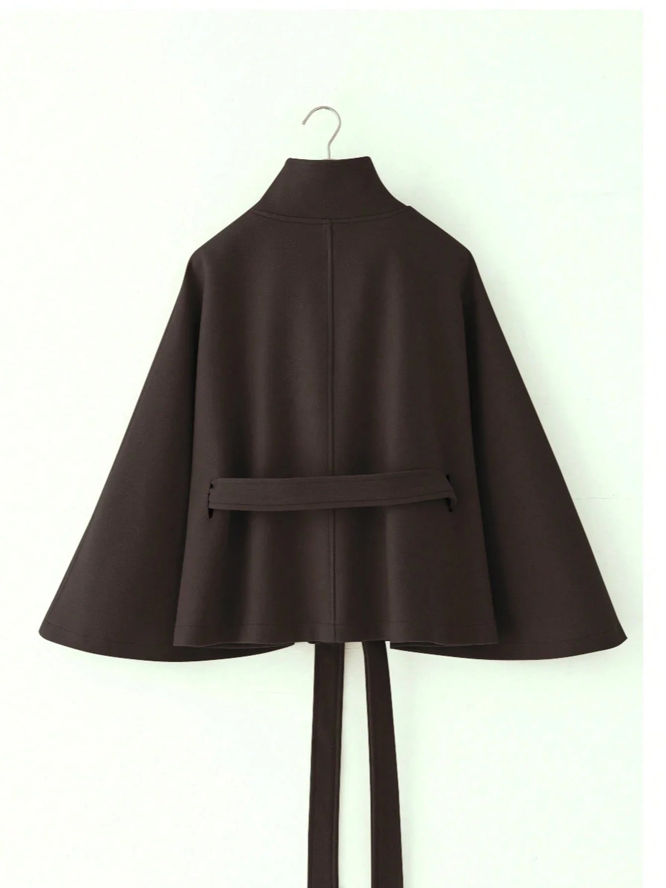 Women’s Tie Waist Woolen Cloak