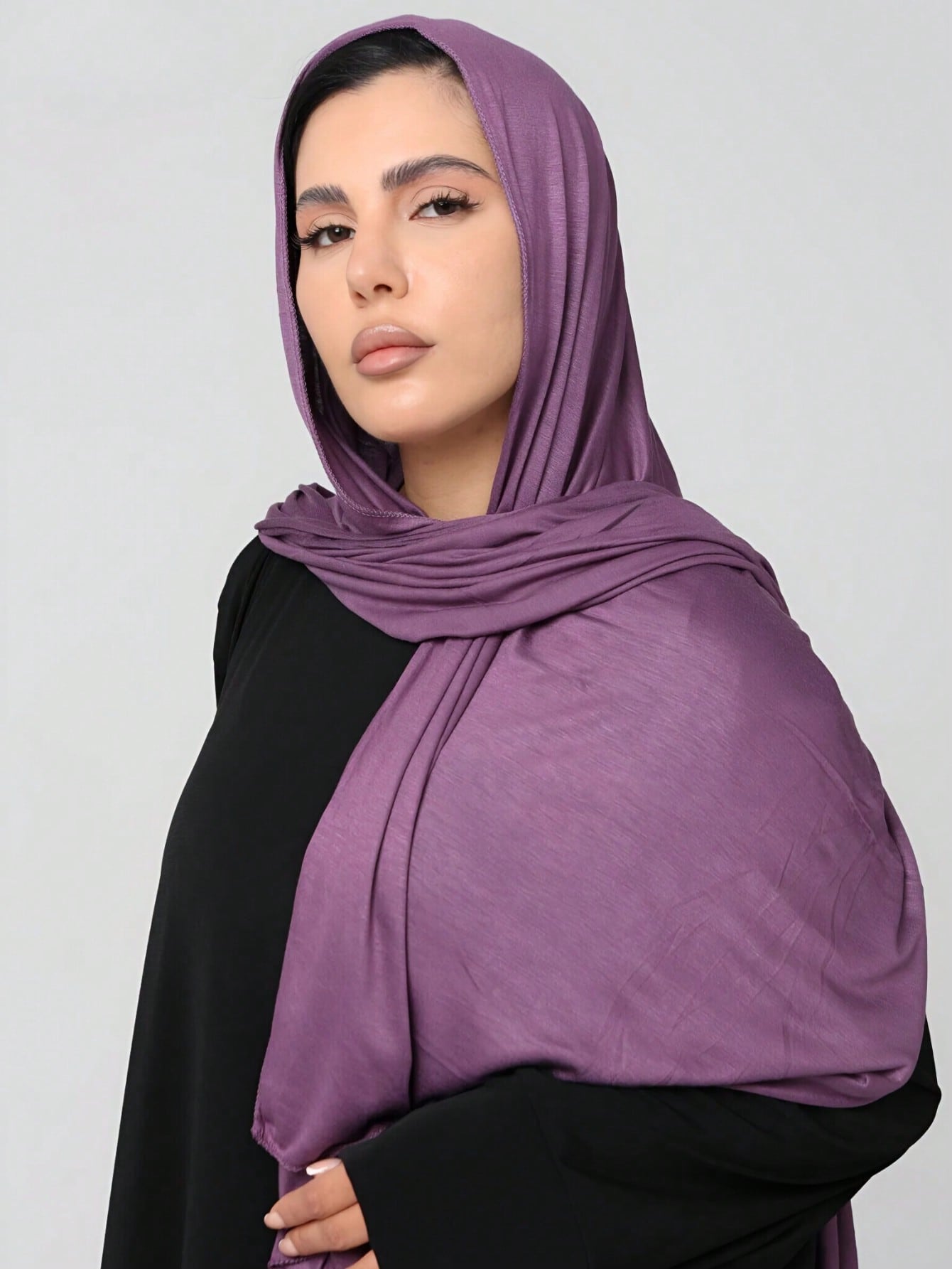 Soft Solid Color Jersey Hijab