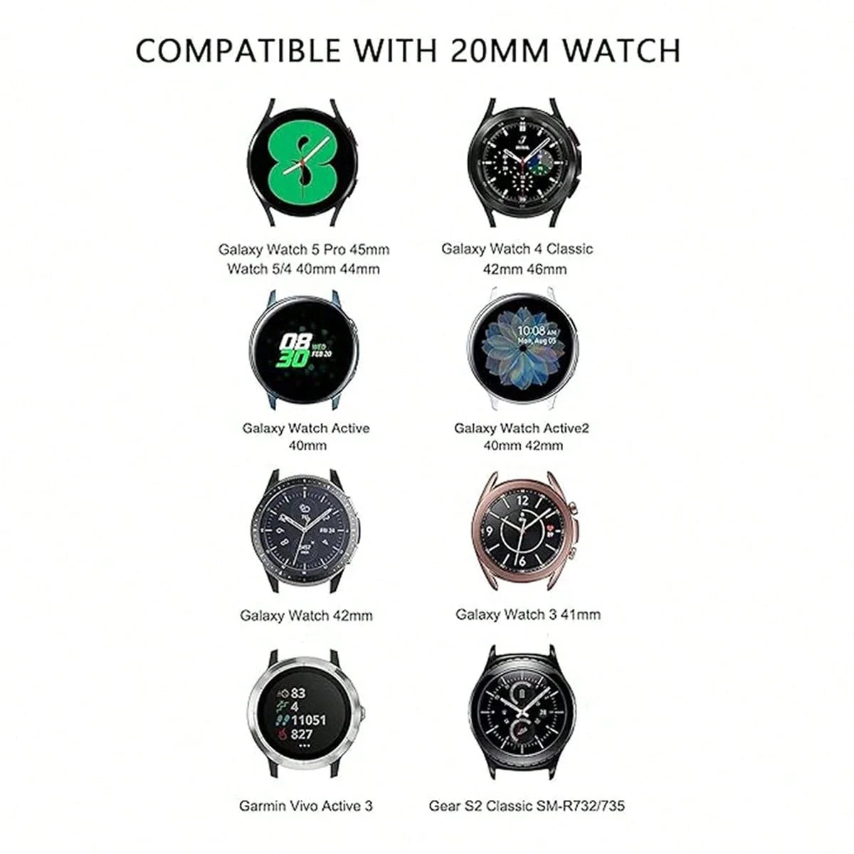 Silver Butterfly Smartwatch Band