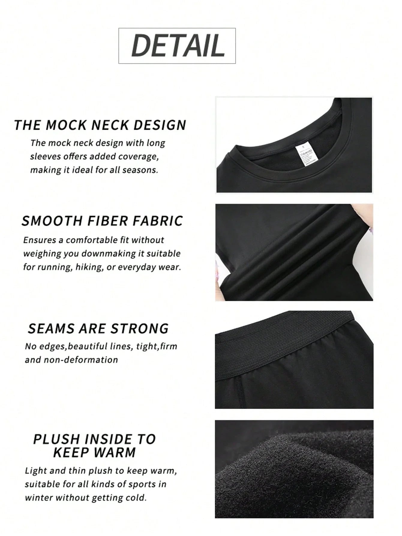 4PCS Women’s Thermal Leggings Set
