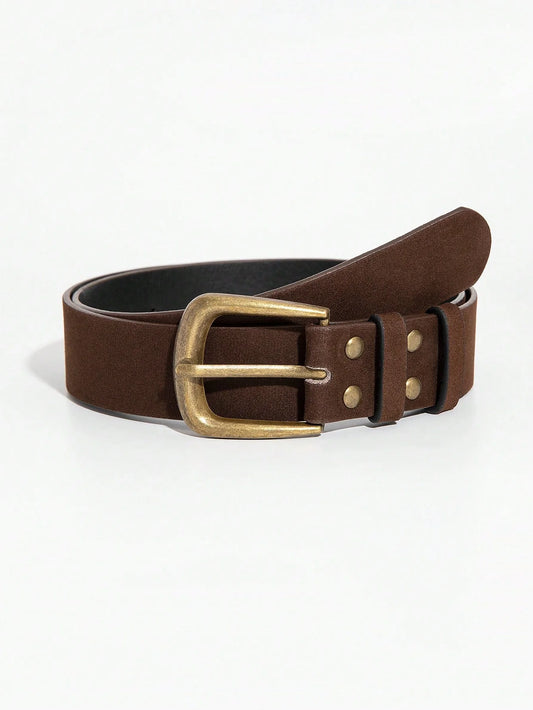 Women's Retro Square Buckle Belt