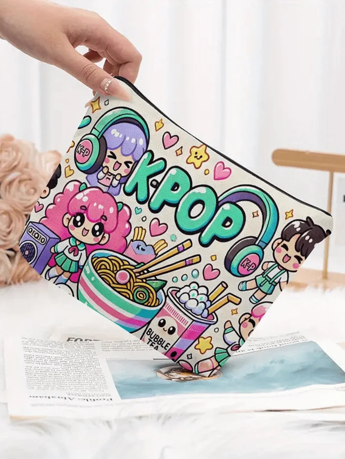 Kpop Foldable Cosmetic Travel Bag