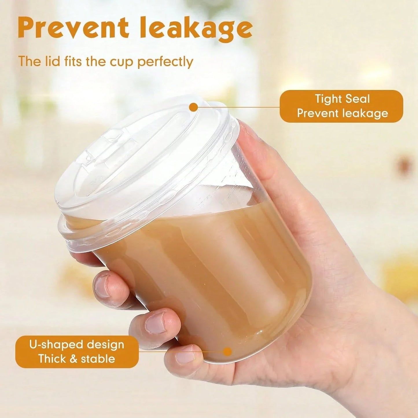 16oz Clear Iced Coffee Cups
