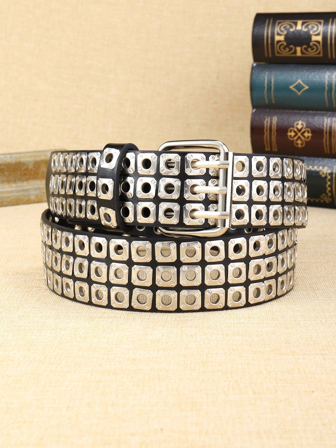 Women PU Glitter Waist Belt