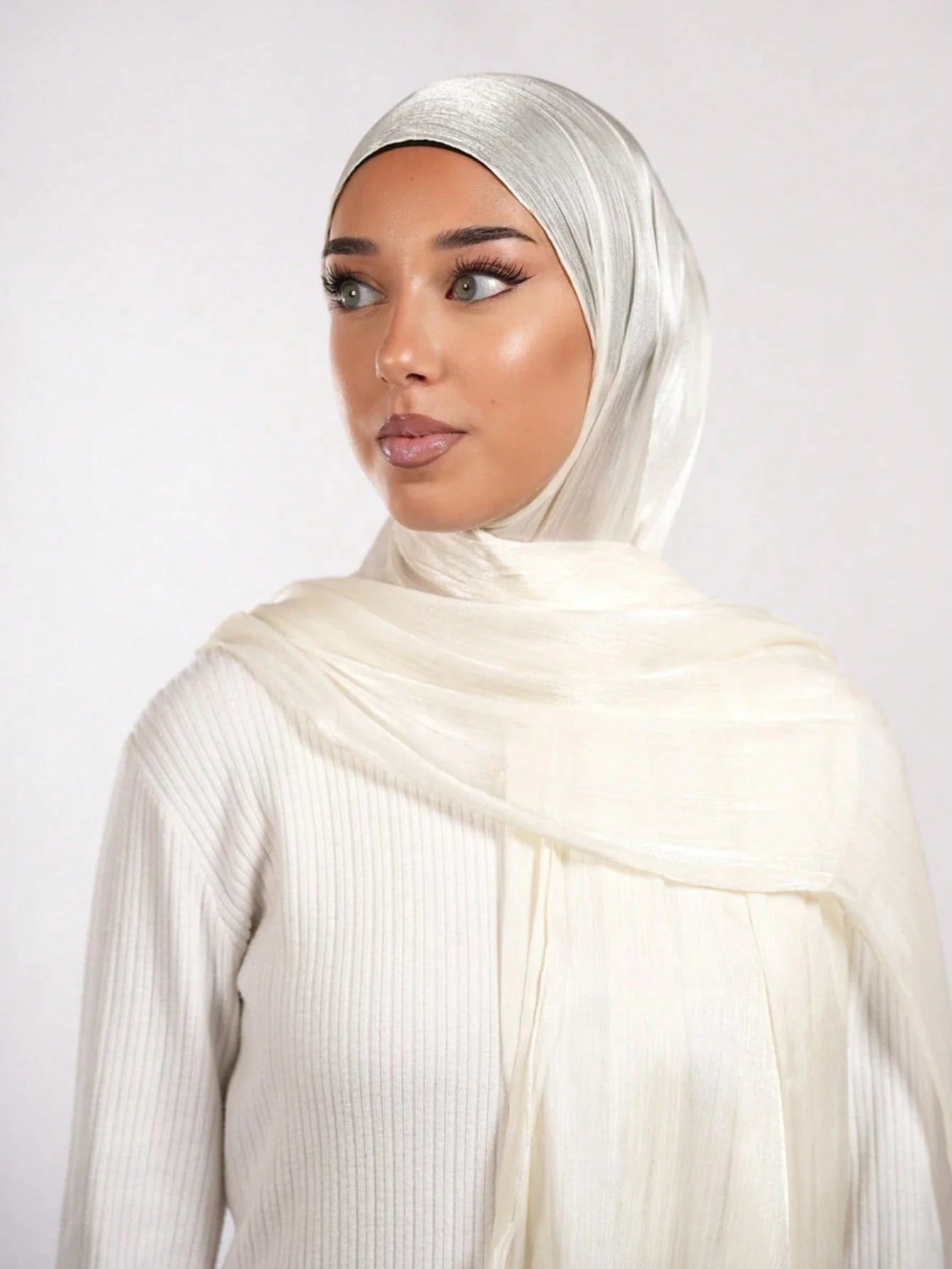 Basic Solid Color Silk Hijab