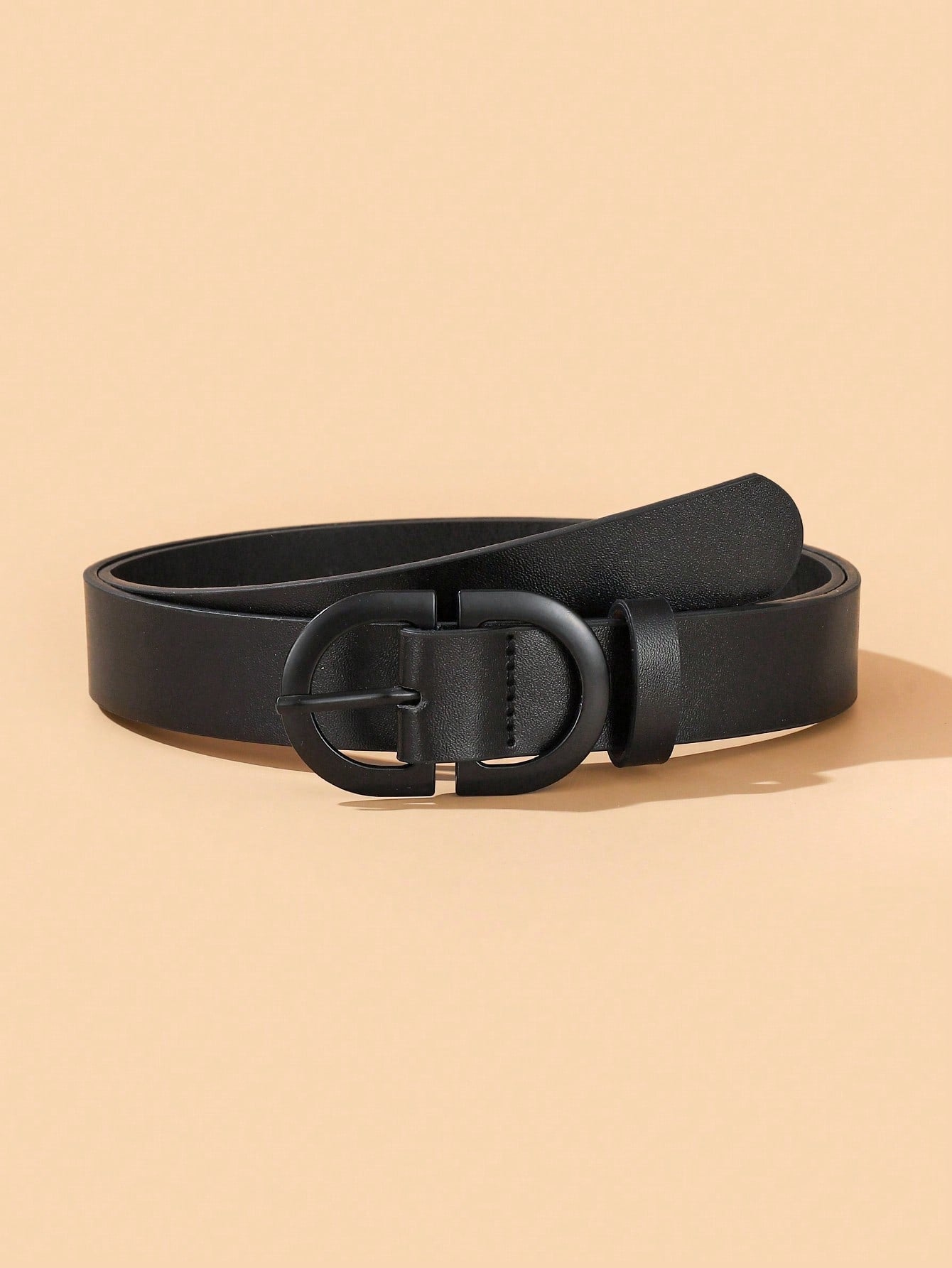 Women's Gold D-Ring Belt Set