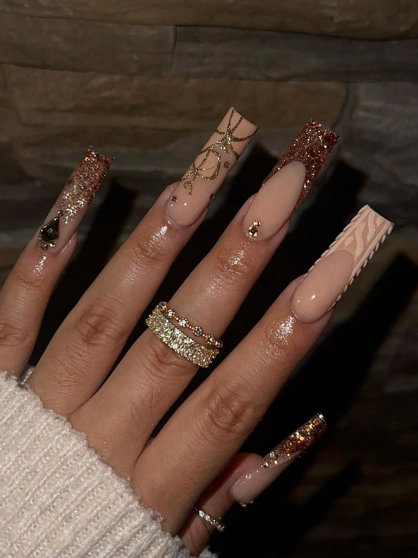 24pcs Luxury 3D Nail Stickers