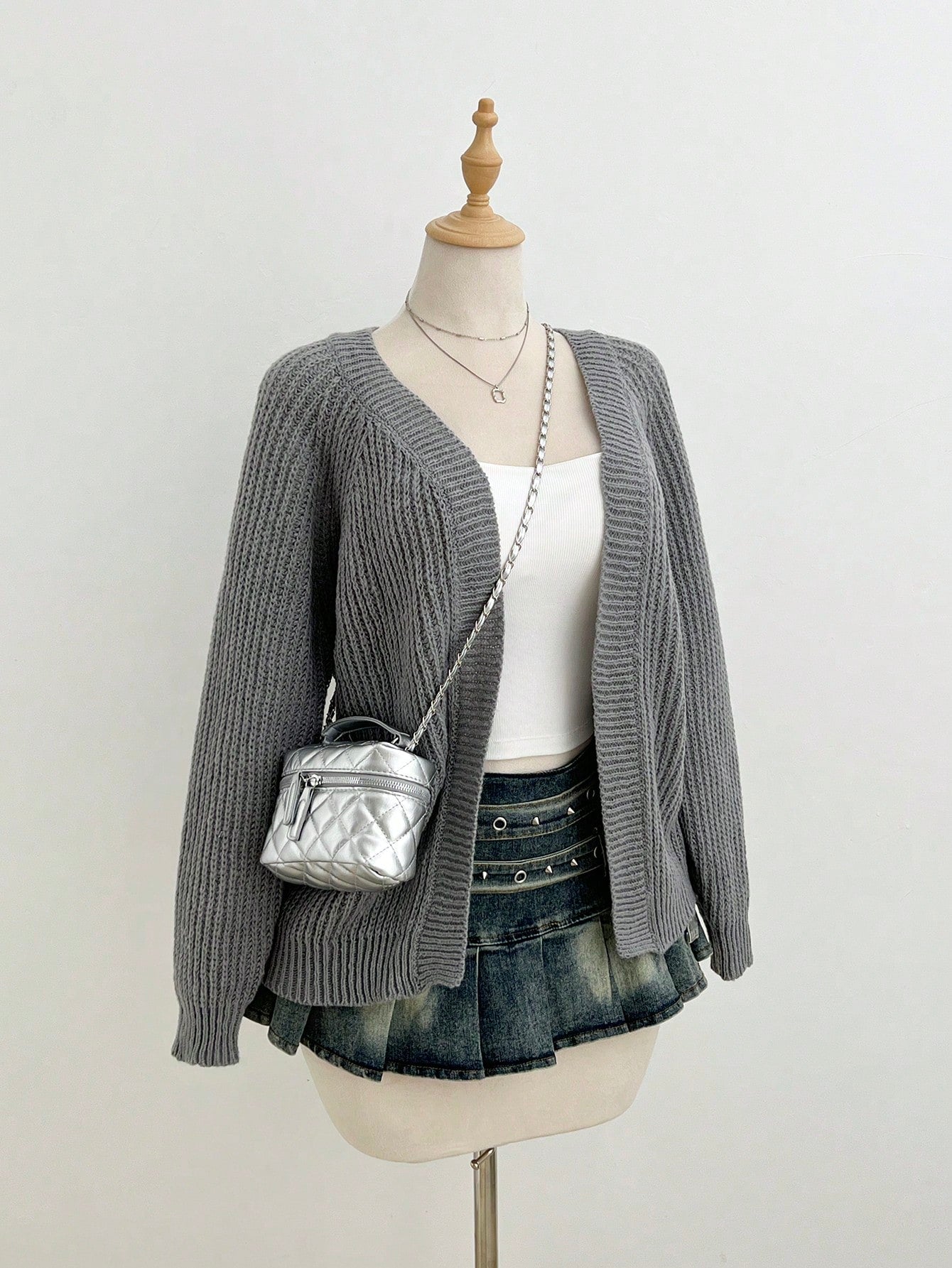 Women’s Litchi Grain Crossbody Handbag