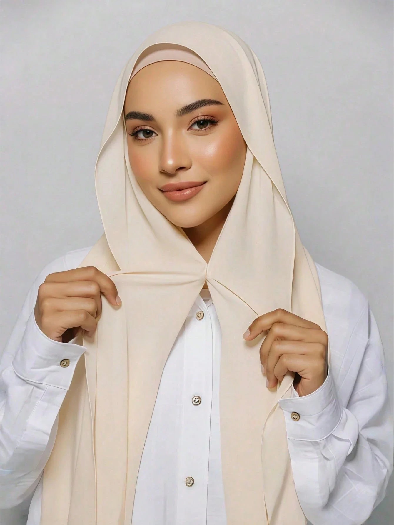 3-in-1 Instant Chiffon Hijab