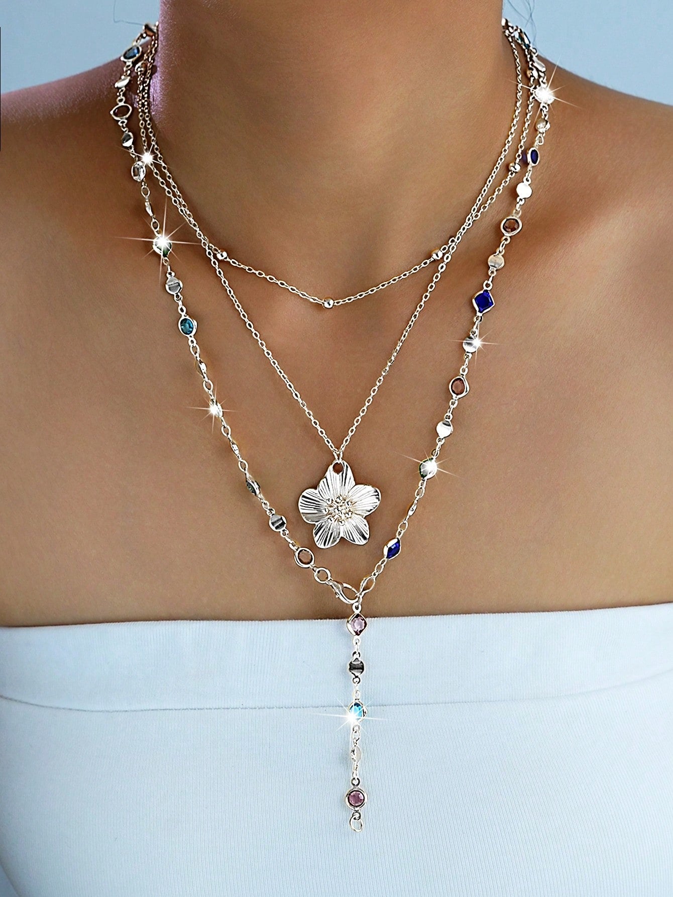 Women’s Bohemian Shell Pearl Necklace Set