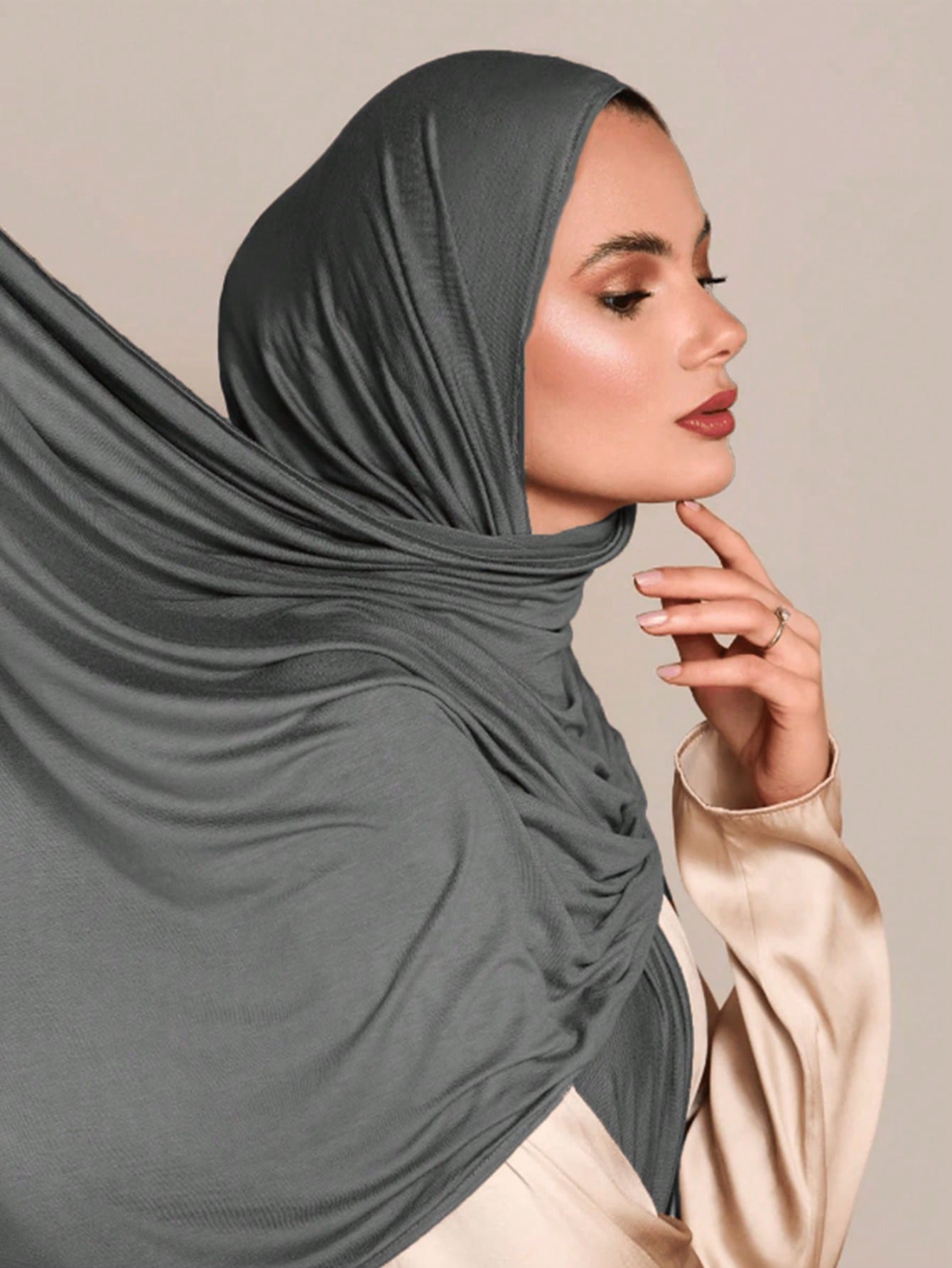 Large Solid Color Hijab Scarf