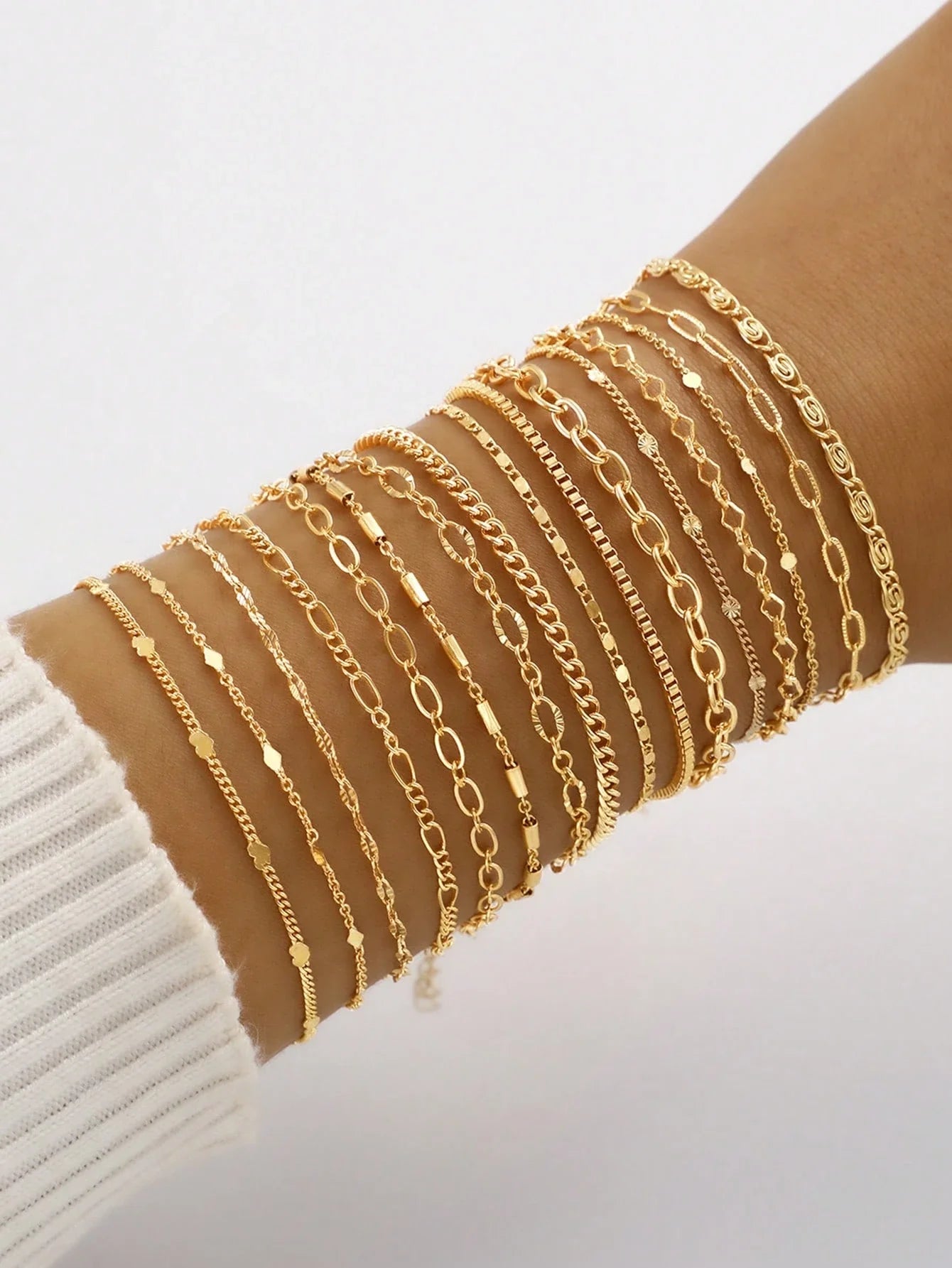 Women’s Layered Heart Bracelet Set