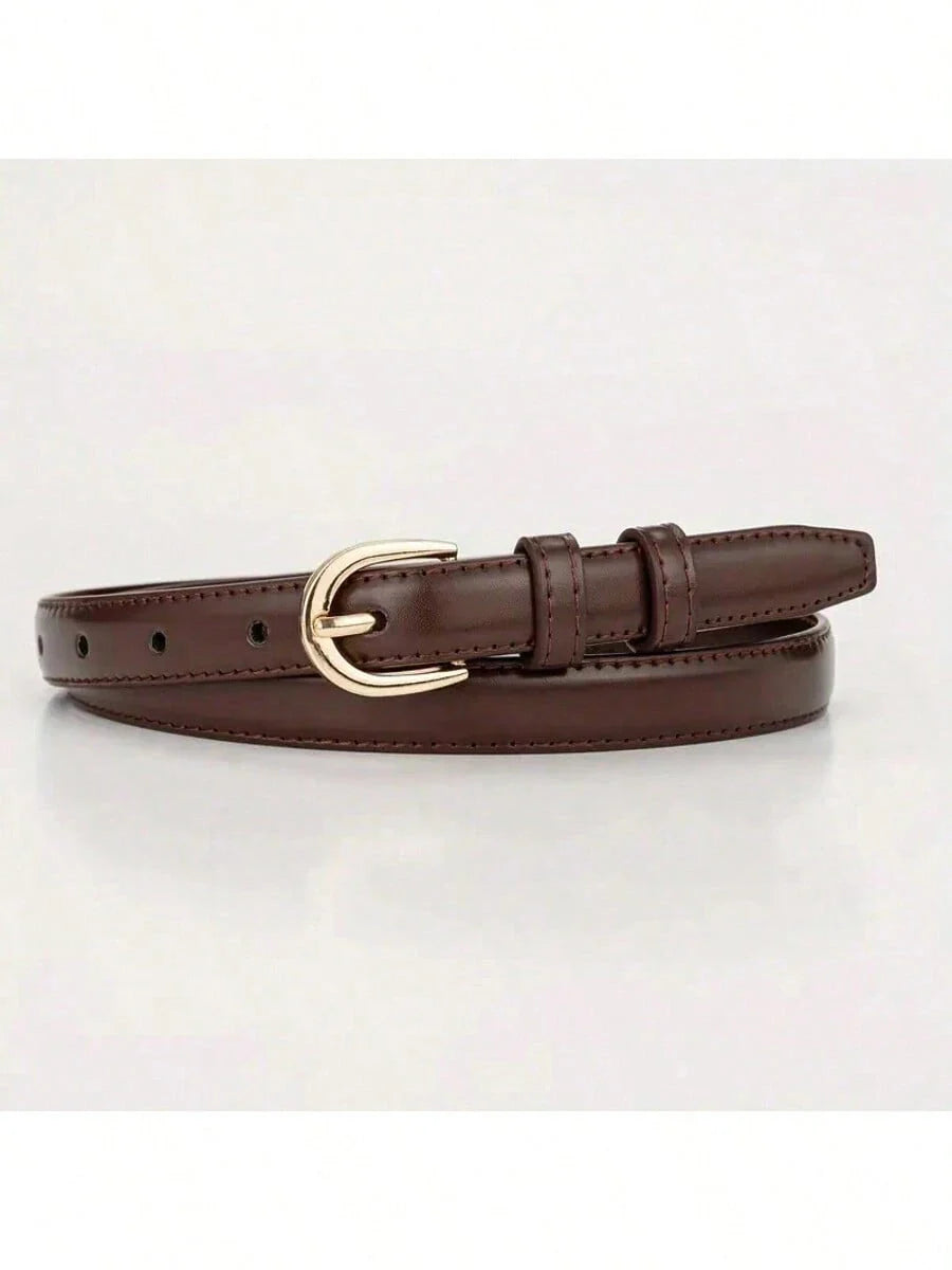 Slim PU Leather Waist Belt