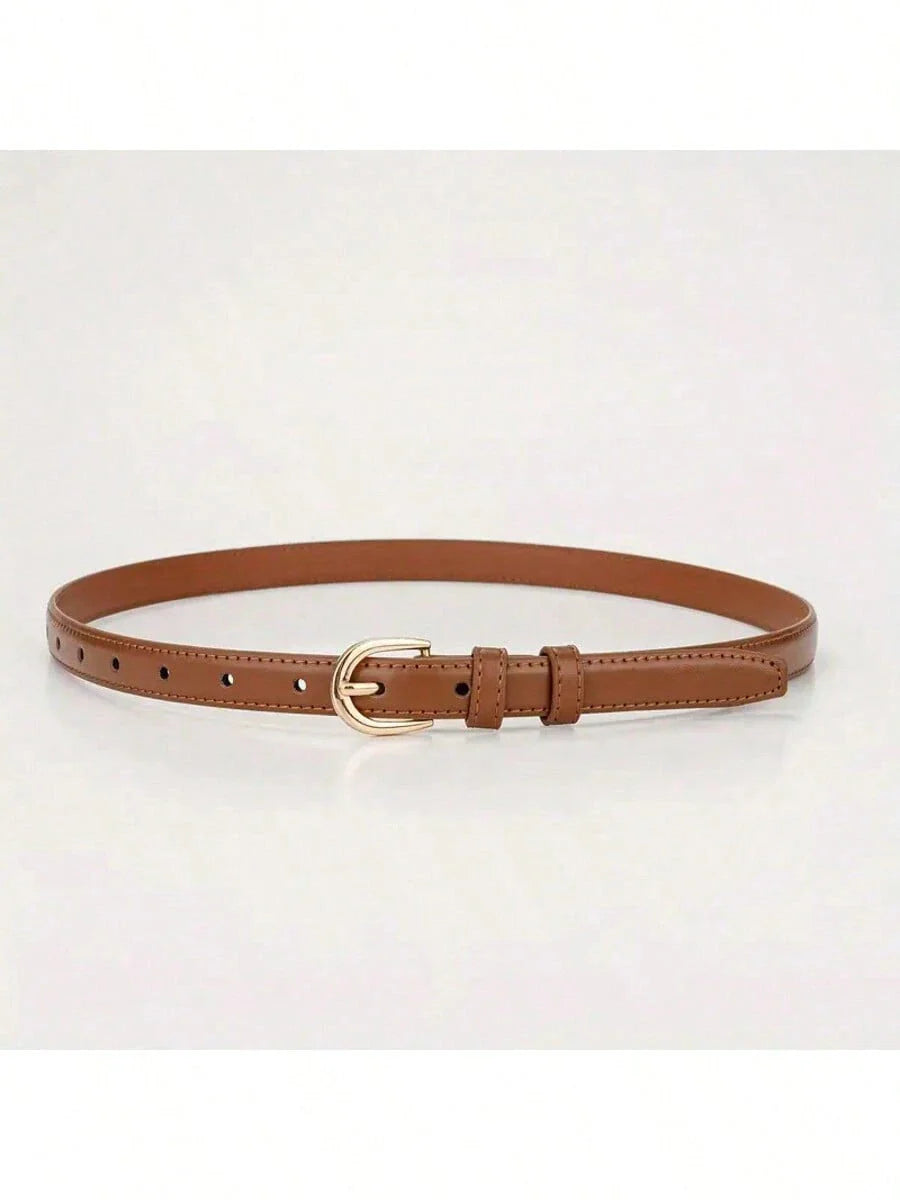 Slim PU Leather Waist Belt