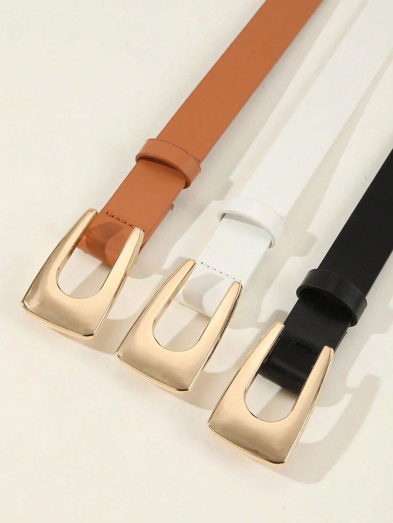 3PCS Plus Size PU Belts