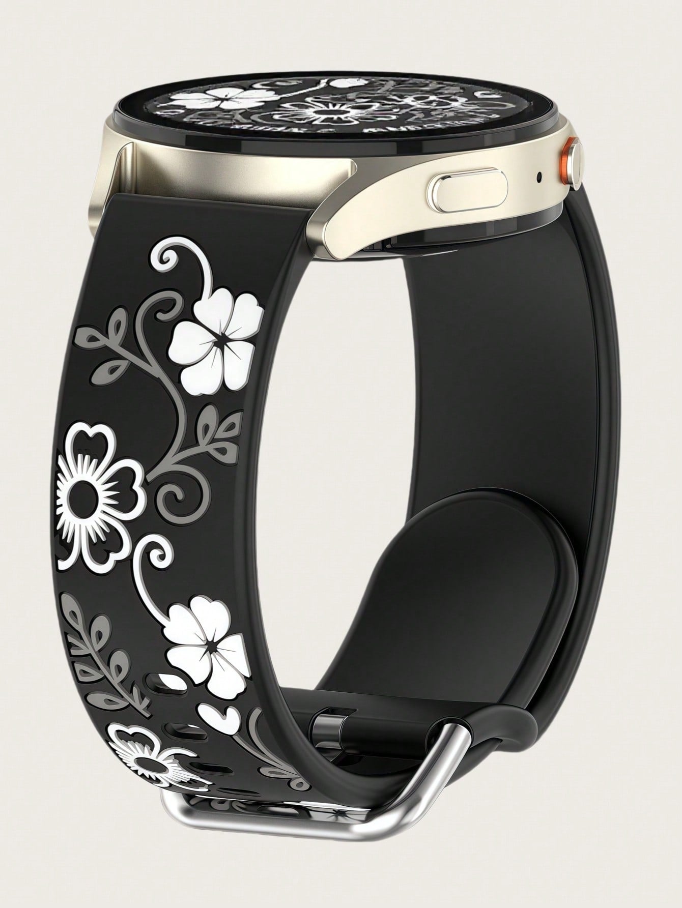 Floral Silicone Samsung Watch Band