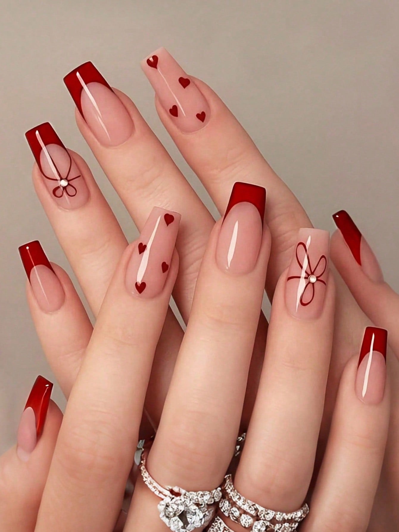Women’s Romantic Pink Press-On Nails