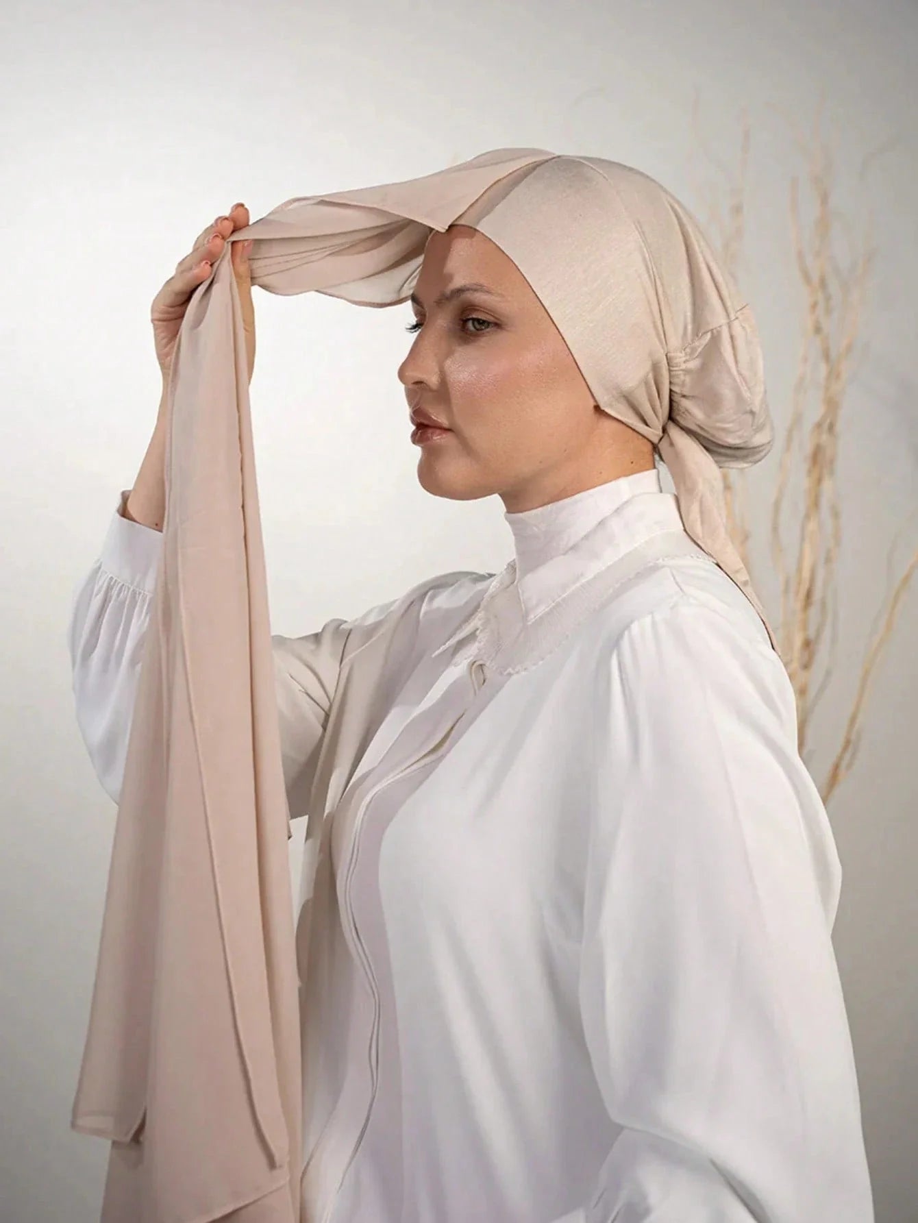 3-in-1 Instant Chiffon Hijab