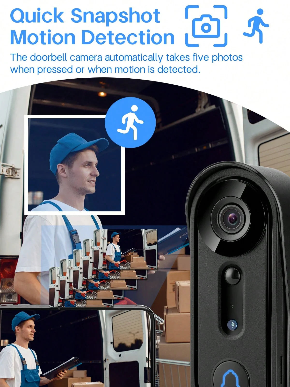 Wireless Smart Video Doorbell Camera