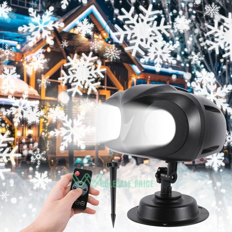 Outdoor LED Snowflake Projector Light