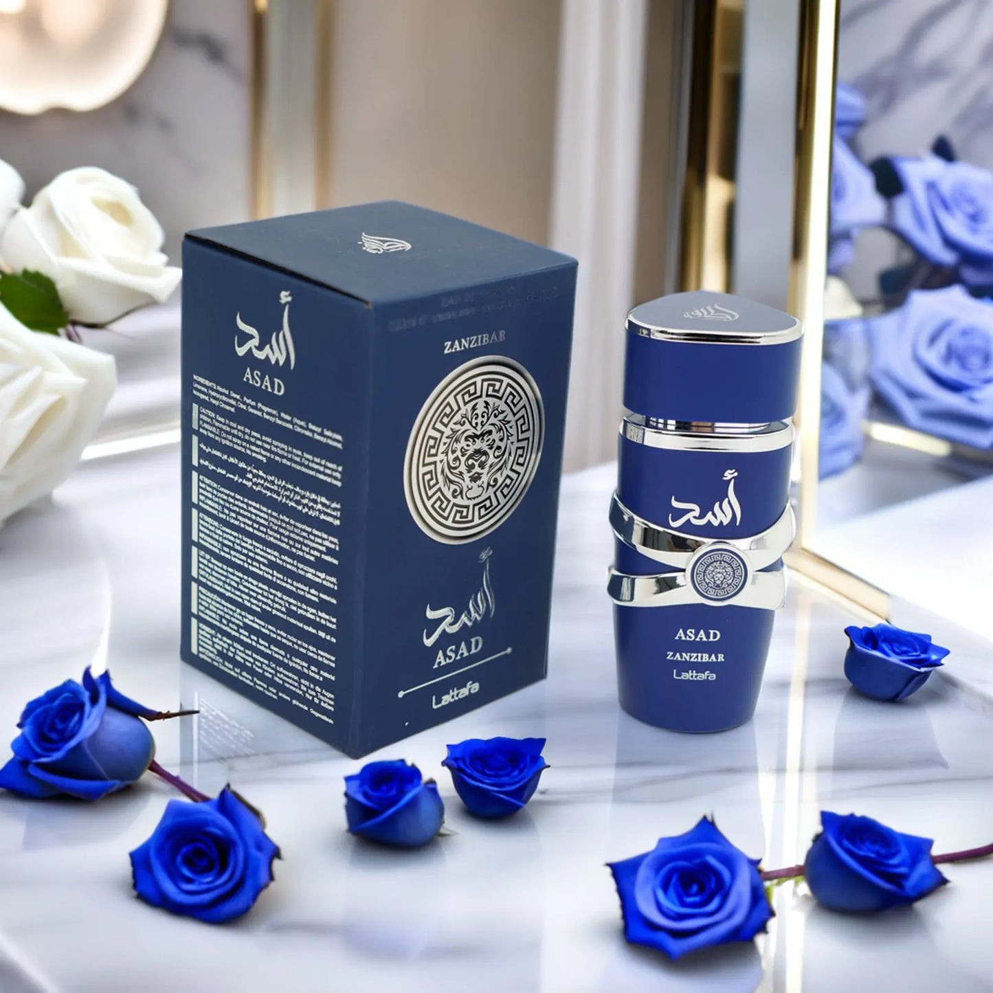 Lattafa Asad Zanzibar Blue EDP 3.4OZ