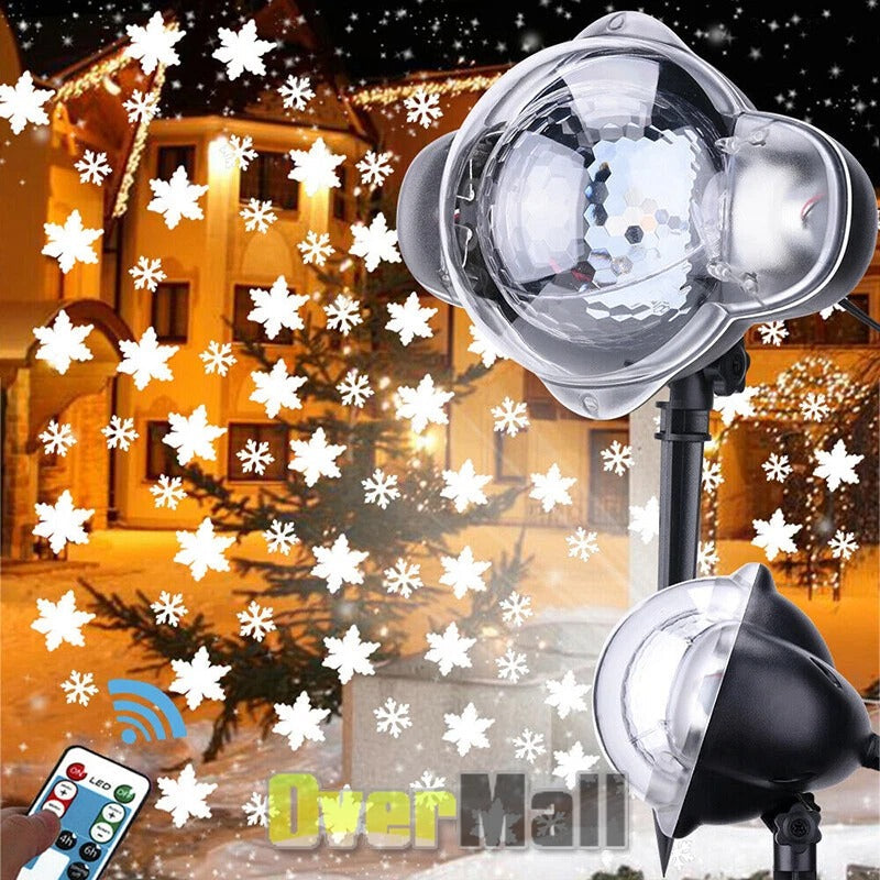 Outdoor LED Snowflake Projector Light