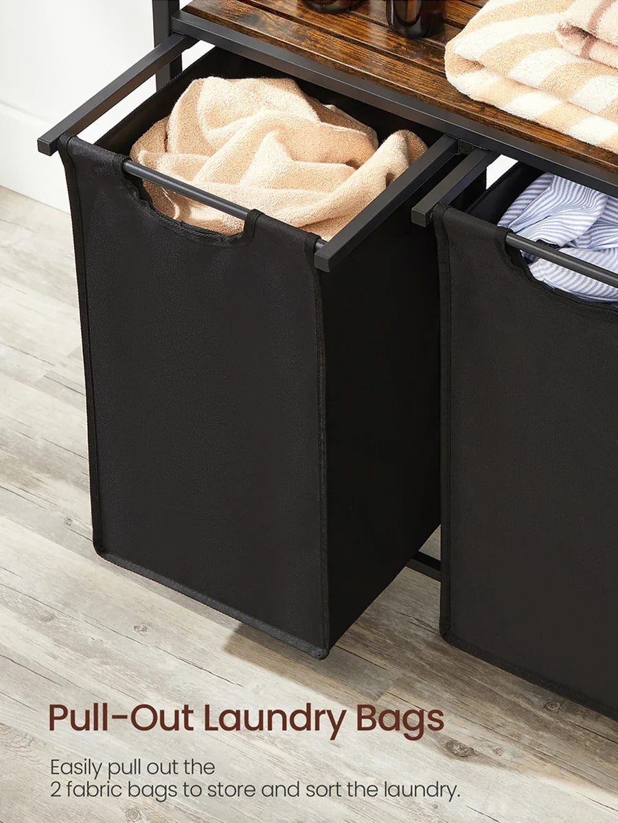 VASAGLE 2-Bag Laundry Hamper