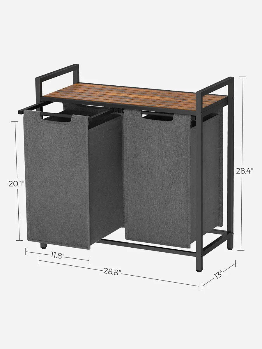 VASAGLE 2-Bag Laundry Hamper