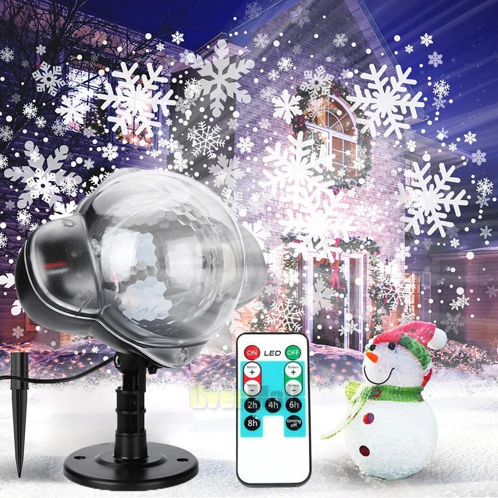 Outdoor LED Snowflake Projector Light