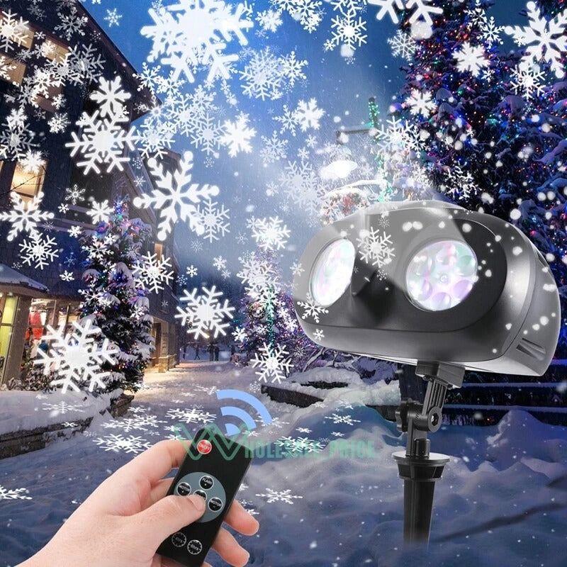 Outdoor LED Snowflake Projector Light
