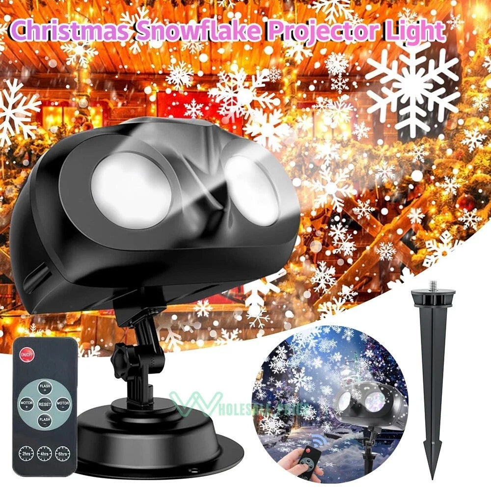 Outdoor LED Snowflake Projector Light