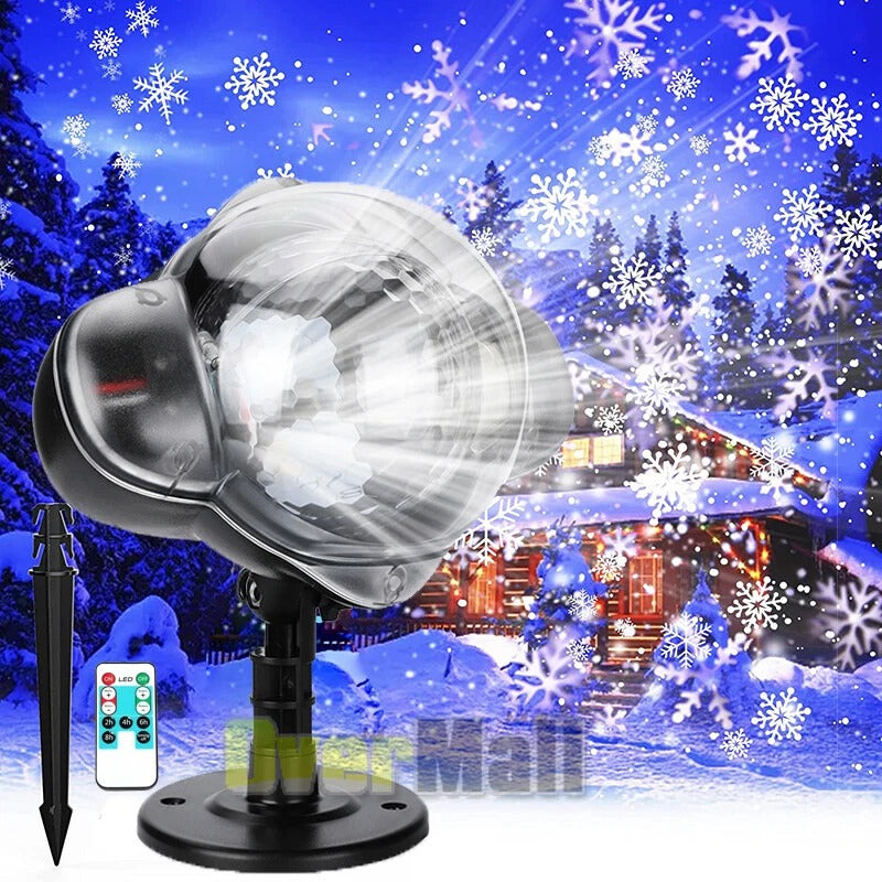 Outdoor LED Snowflake Projector Light