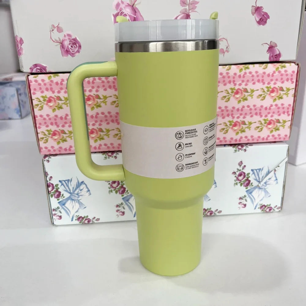 Stanley Style Flat Bottom Tumbler