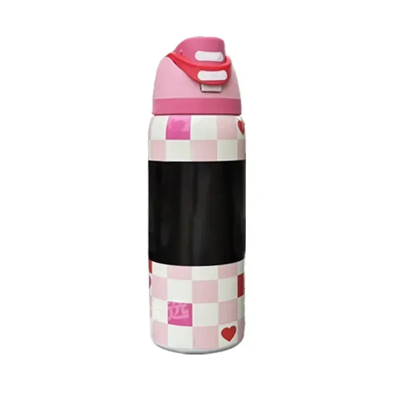 Owala BPA-Free insulated Straw Water Bottle - Bow Pink