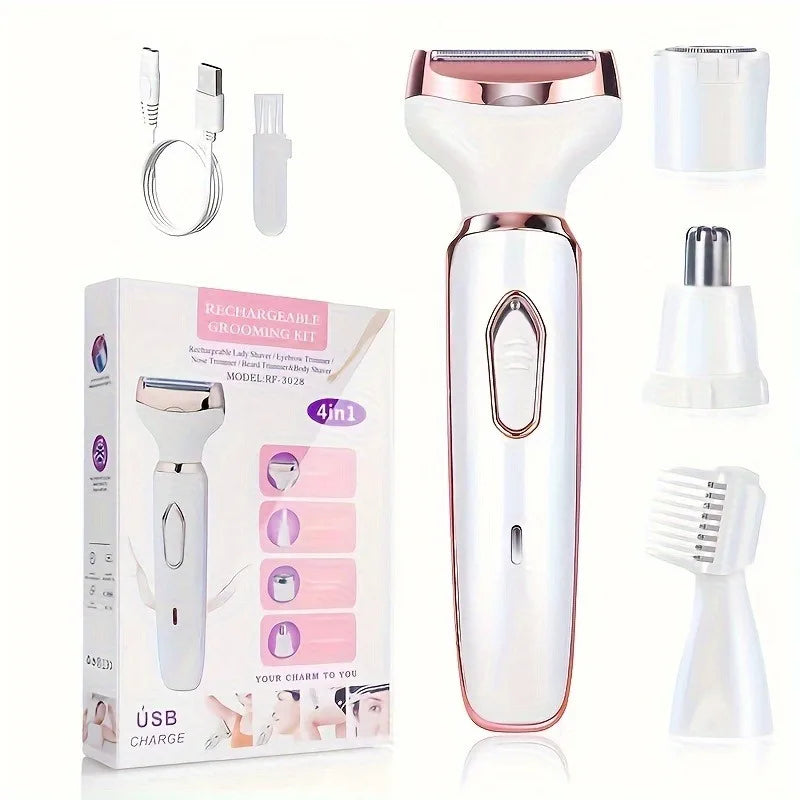 4-in-1 Women Electric Shaver