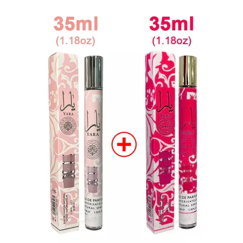2pcs Yara Eau De Perfumes Men