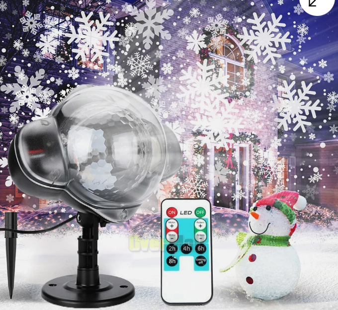 Outdoor LED Snowflake Projector Light
